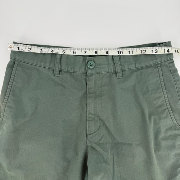 Patagonia Men All Wear Organic Cotton Chino Shorts Sz 28 Green Outdoor Worn Wear - Picture 4 of 11